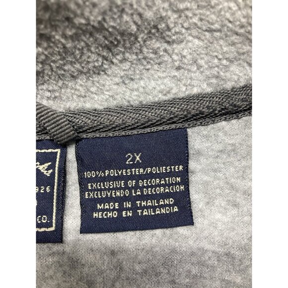 Route 66 Fleece Vest Men’s Size 2X Gray Full Zip - Picture 3 of 9